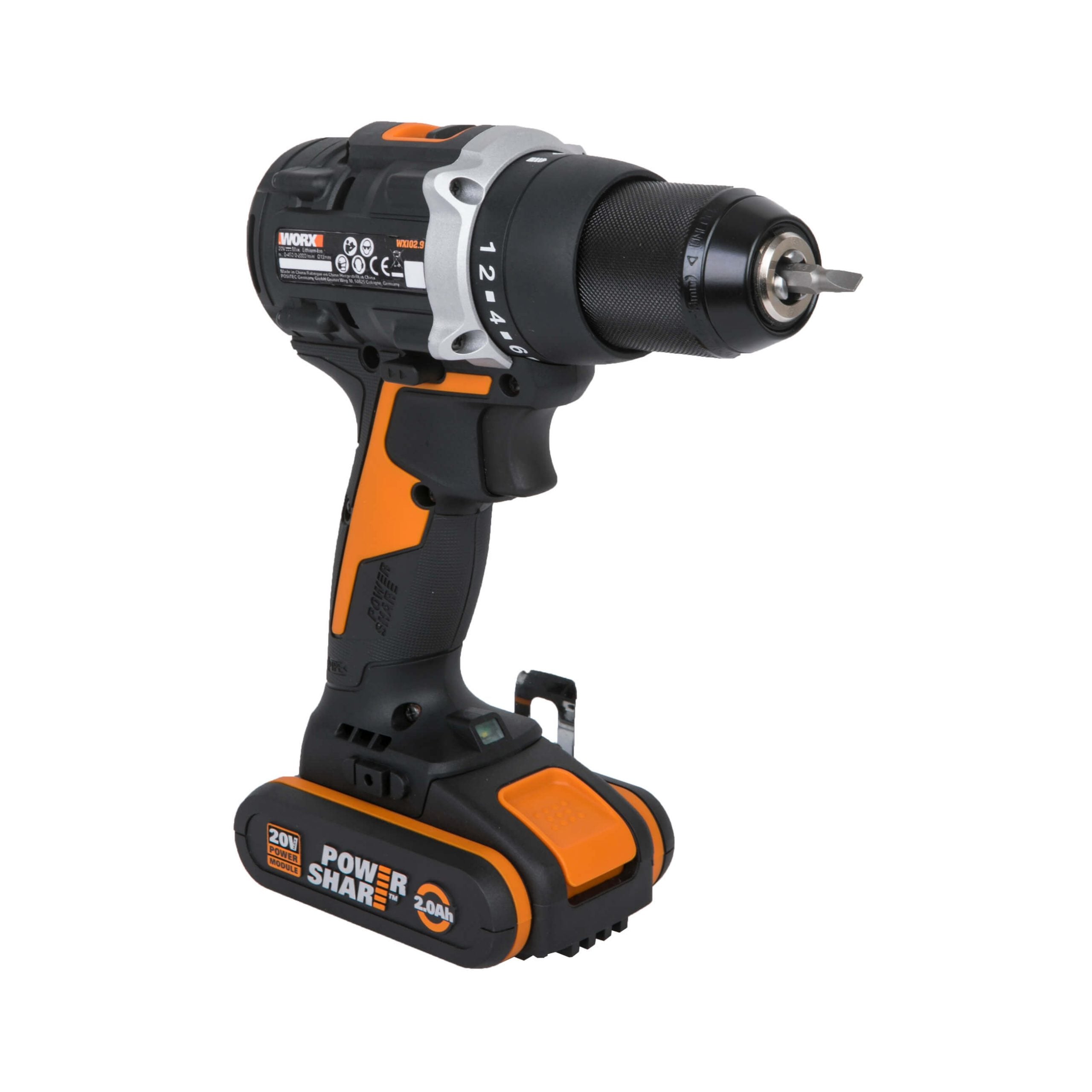 Worx WX102 - Trapano avvitatore brushless a batteria 20V - 1 x 2Ah in valigetta