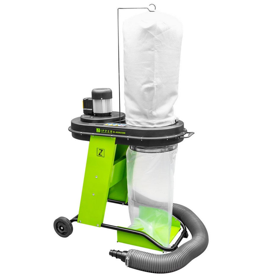 Zipper zi-asa550e Aspiratore trucioli carrellato 220v , 550w