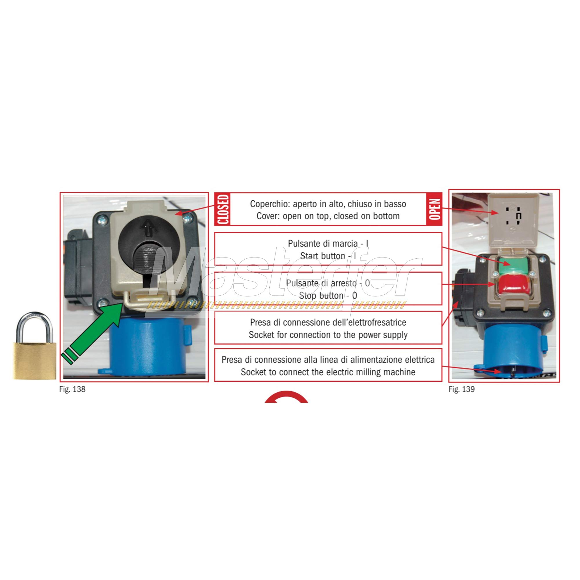 tavolo professionale cmt per fresatrice comando di sicurezza