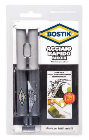 Adesivo epossidico Bostik ACCIAIO RAPIDO Mixer - 24ml