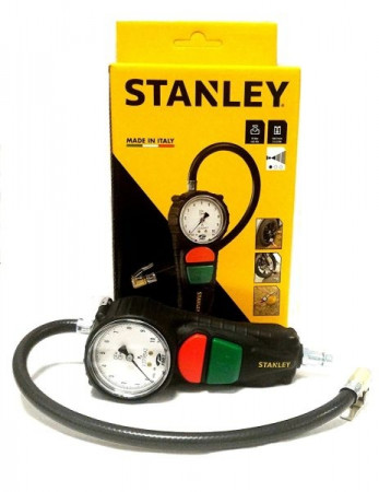 Pistola gonfiaggio aria compressa Stanley 150704XSTN omologata manometro pneumatici 