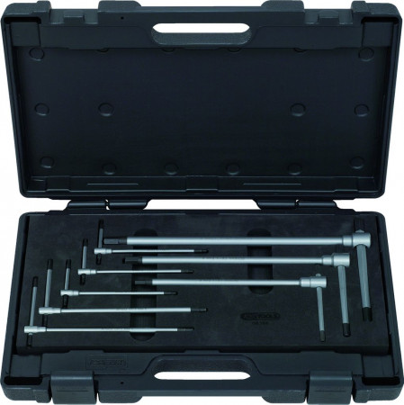 KS Tools 158.5100 - cassetta attrezzi Serie di chiavi a T a 3 punte per esagono incassato
