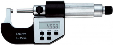 Fervi M026/50/75 - Micrometro digitale elettronico con frizione sul tamburo