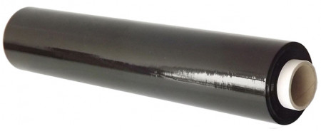 Film estensibile manuale nero 23 µm - bobina da 2,4 kg altezza 50cm lunghezza 180mt