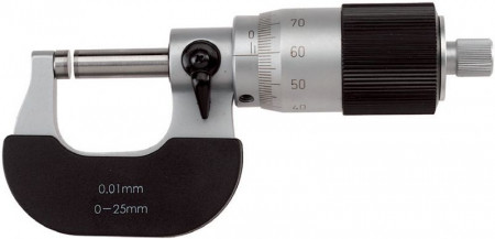 Fervi M022/00/25 - Micrometro centesimale per esterni con tamburo grande a 100 divisioni