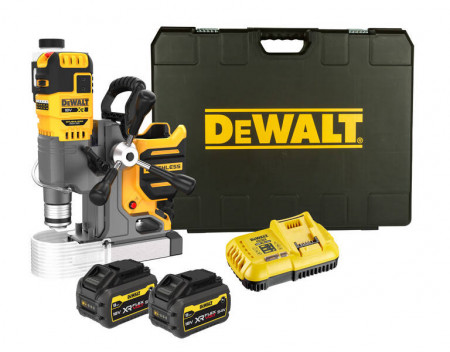 Dewalt DCD1623X2G-QW - Trapano magnetico a batteria 18V Flexvolt - 2 batterie da 9Ah