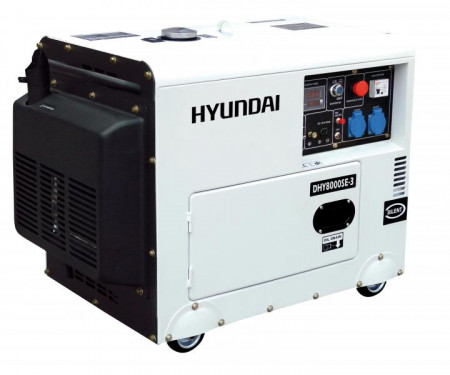 Generatore di corrente silenziato con ATS Hyundai 65237/65299 - DHY8000SE-ATS