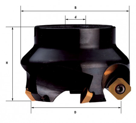 Fervi F303/040 - Fresa a inserto