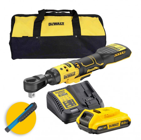 Dewalt DCF512D1-QW - Cricchetto a batteria 18V con attacco da 1/2" - 1 batteria da 2Ah