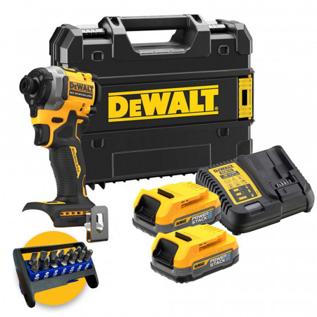 Dewalt DCF850E2T-QW - Avvitatore ad impulsi compatto 18V POWERSTACK