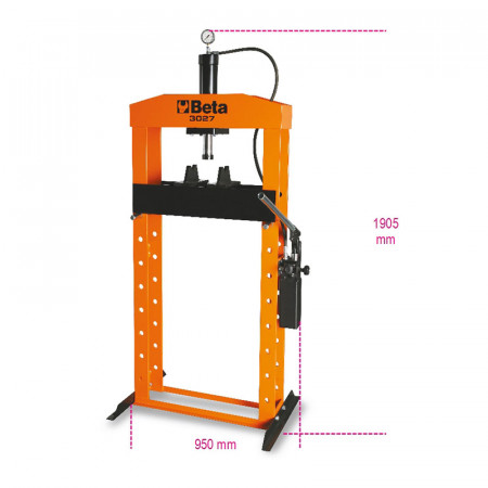 Beta 3027 20 - Pressa idraulica con pistone mobile 