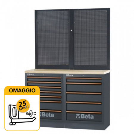 Beta C45PRO BPW-1,3 - Combinazione banchi arredo officina C45PRO