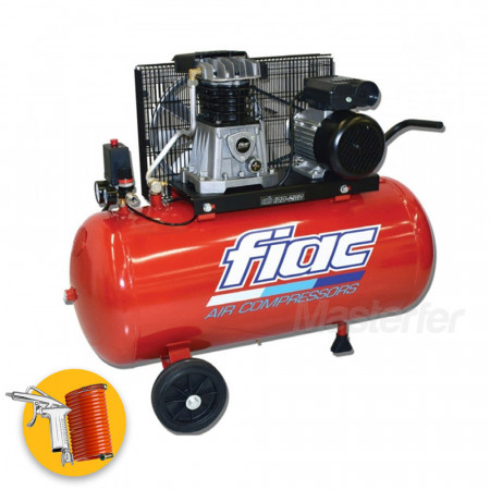 Fiac AB 100-268 T - Compressore aria con trasmissione a cinghia 100LT 1,5 Kw trifase