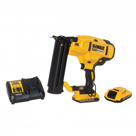 Dewalt DCN680D2-QW - Groppinatrice chiodatrice a batteria 18G XR Litio 18V - 2 x 2.0Ah 