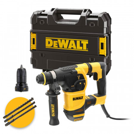 Dewalt D25334K-QS - Tassellatore SDS-Plus 3,5J con doppio mandrino, 950W