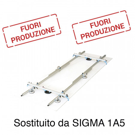 Sollevatore Sigma KERA-LIFT 1B3 340x100cm completo di 6 ventose e 4 sicure