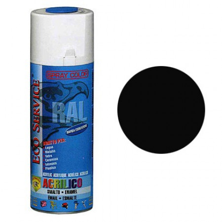 Eco Service RAL9005 spray 400ml - Nero Lucido