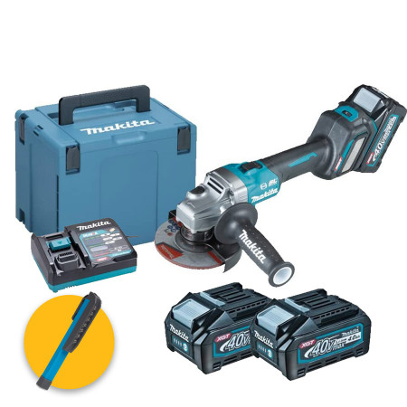 Makita GA023GM201 - Smerigliatrice angolare 40V XGT BL 125MM - 2 batterie da 4 Ah