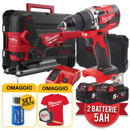 MILWAUKEE SET UTENSILI M18 A BATTERIA 