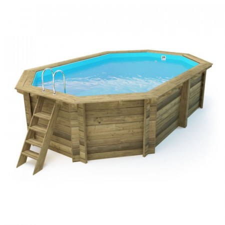 Losa Legnami AC/PIO486336 - Piscina Ottagonale in Legno 486x336 cm 