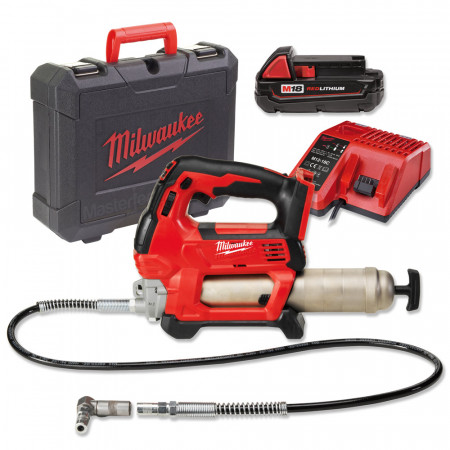 Milwaukee M18 GG-201C - Pistola per grasso a batteria 18V