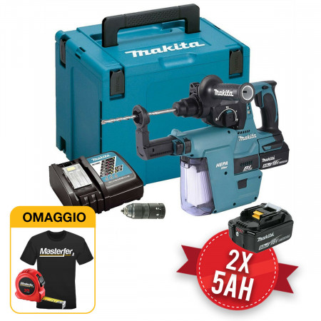 Makita DTW190RTJ - Avvitatore ad impulsi a batteria 18V 2X5Ah, in valigetta