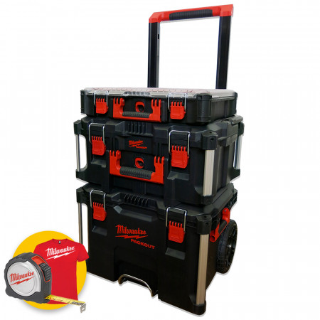 TROLLEY MILWAUKEE PACKOUT PORTA ATTREZZI CASSETTA CARRELLO