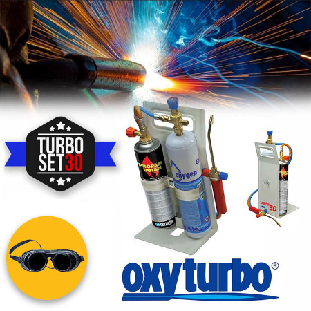 Turbo Set 30 Oxyturbo - kit saldatura autogena - saldatura a fiamma - occhiali OMAGGIO