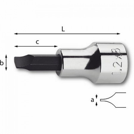 Usag 231 3/8 N - Chiavi a bussola per viti con intaglio