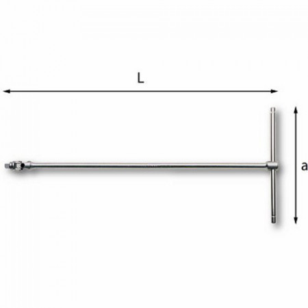 Usag 273 3/8 Q - Chiave a T con attacco quadro snodato