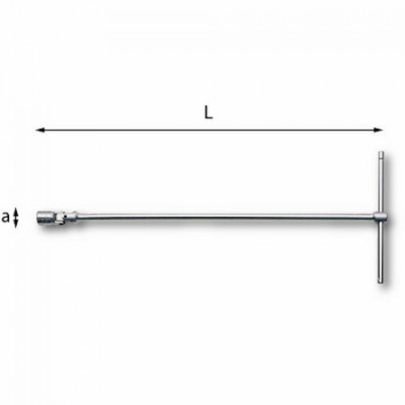 Usag 276 CE - Chiavi a T snodate con bocca esagonale
