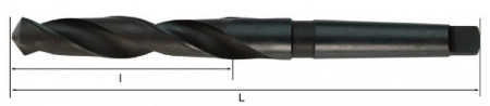 Fervi ST2A36 - Punta elicoidale destra con codolo conico