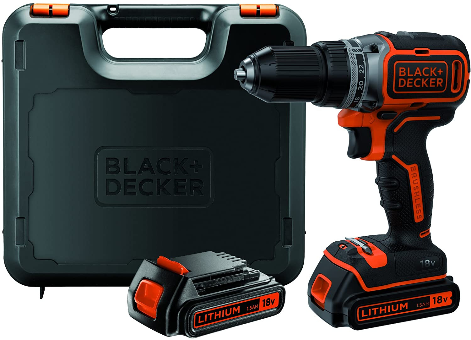Black & Decker BL186KB-QW - Trapano Avvitatore + 2 Batterie 18V Litio 1.5Ah