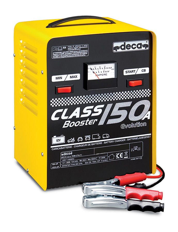 Avviatore caricabatterie 12V - Deca CLASS BOOSTER 150A (carica 18 A -  avviamento 135 A)