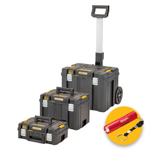 Dewalt DWST83517-1 - Trolley cassetta porta attrezzi Tstak - Sistema 3 pezzi 