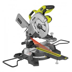 Ryobi EMS254L - Troncatrice radiale per legno, 2000W e disco 254mm