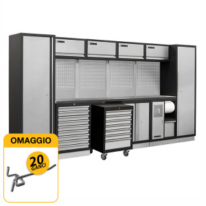 Fervi A008P - Arredamento modulare per officina con omaggio