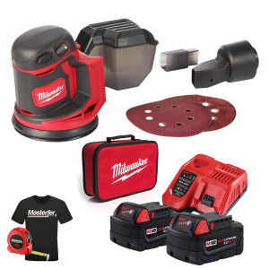 Milwaukee M18 BOS125-502B - Levigatrice orbitale casuale da 125 MM