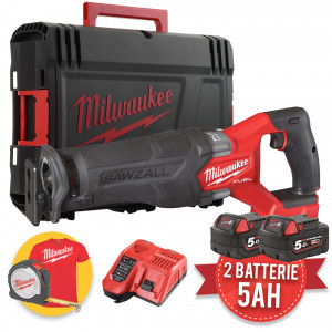 Milwaukee M18 FSZ-502X seghetto a gattuccio sega fuel a batteria taglio in cantiere SCARPA ORIENTABILE