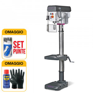 Optimum B 28H - 400V - Trapano a colonna con trasmissione a cinghia con OMAGGI