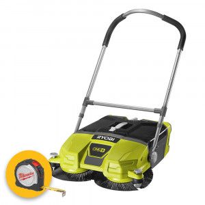 Ryobi R18SW3-0 - Spazzatrice elettrica a batteria 18V (solo corpo macchina)