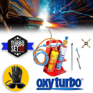 Oxyturbo Turbo Set 90 - Kit per saldatura fino a 3000°C - Stazione saldatura autogena 