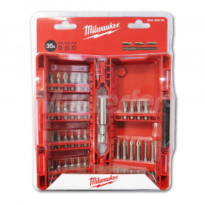 Milwaukee 4932352068 - Kit inserti per avvitatore PH, PZ, Torx, 35 pezzi VISTA ANTERIORE