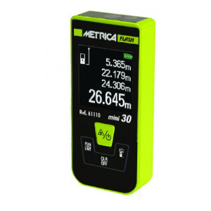 Metrica Mini Flash 61110 - Misuratore metro laser fino a 30 metri