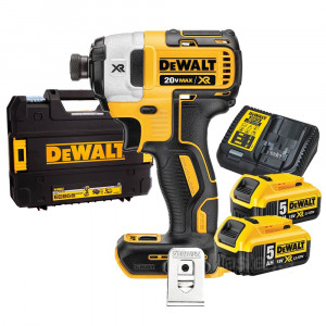 Dewalt DCF887P2 - Avvitatore ad impulsi 1/4" 18V, 2 batterie da 5Ah offerta