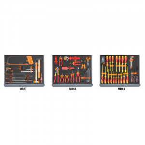 Beta 5935 ET/1MB - Assortimento di 95 utensili per elettrotecnica in termoformato morbido