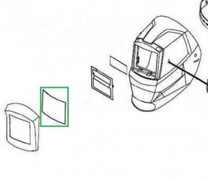 Beta 00070420101 VISIERA ESTERNA per maschera Beta 7043 e 7042 n.2 pezzi per confezione