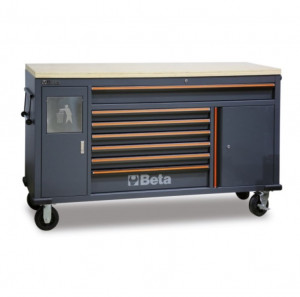 Beta C45PRO MWS/W 045000191 Carrelliera Work Station con 7 cassetti e pattumiera incorporata