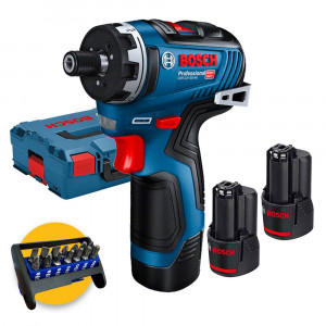 Bosch GSR 12V-35 HX Professional - Avvitatore a batteria con 2 batterie da 3,0 Ah