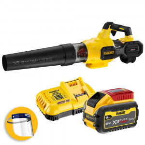 Dewalt DCMBA572X1-QW - Soffiatore soffia foglie a batteria 54V, 1 x 9Ah